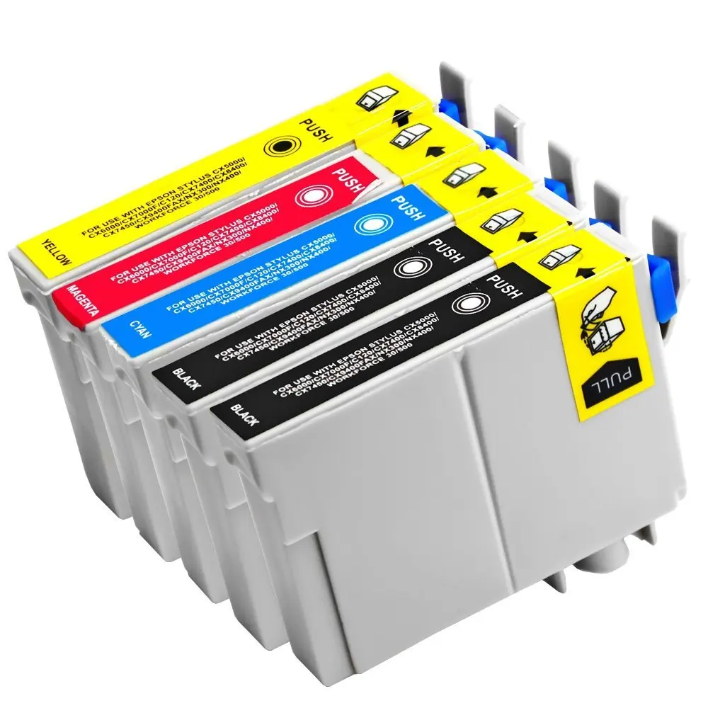 5 Pack Compatible Ink Cartridge T1241 T1242 T1243 T1244 for Epson NX125/NX127/NX130/NX230/NX330/NX420 Workforce320 Printer
5 Pack Compatible Ink Cartridge T1241 T1242 T1243 T1244 for Epson NX125/NX127/NX130/NX230/NX330/NX420 Workforce320 Printer