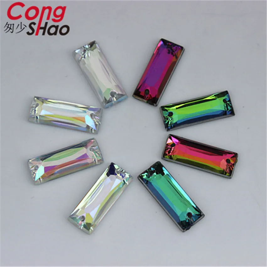 Cong Shao 100pcs 7*18mm AB Color Stones And Crystals Acrylic Rectangle Rhinestone Trim Flatback Sewing 2 Hole Costume Button CS7
Cong Shao 100pcs 7*18mm AB Color Stones And Crystals Acrylic Rectangle Rhinestone Trim Flatback Sewing 2 Hole Costume Button CS7