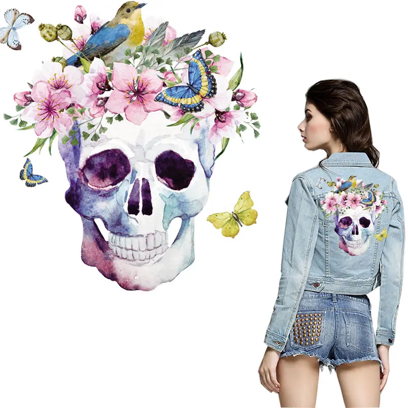 skull flower patches for clothing iron on transfer for T-shirt jeans ghost stickers diy patch thermocollants vetement parches
skull flower patches for clothing iron on transfer for T-shirt jeans ghost stickers diy patch thermocollants vetement parches