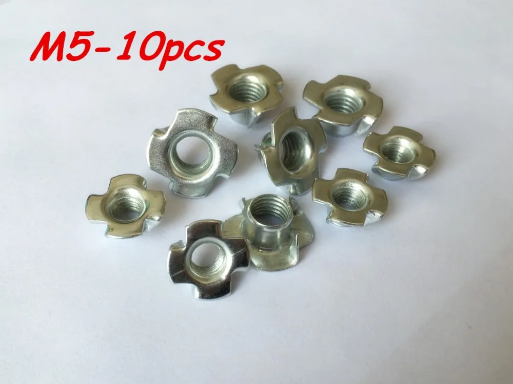 M5 Carbon Steel Zinc Plated Four Claw Nut Femal Nuts 10Pcs/Lot Free Shipping 
M5 Carbon Steel Zinc Plated Four Claw Nut Femal Nuts 10Pcs/Lot Free Shipping