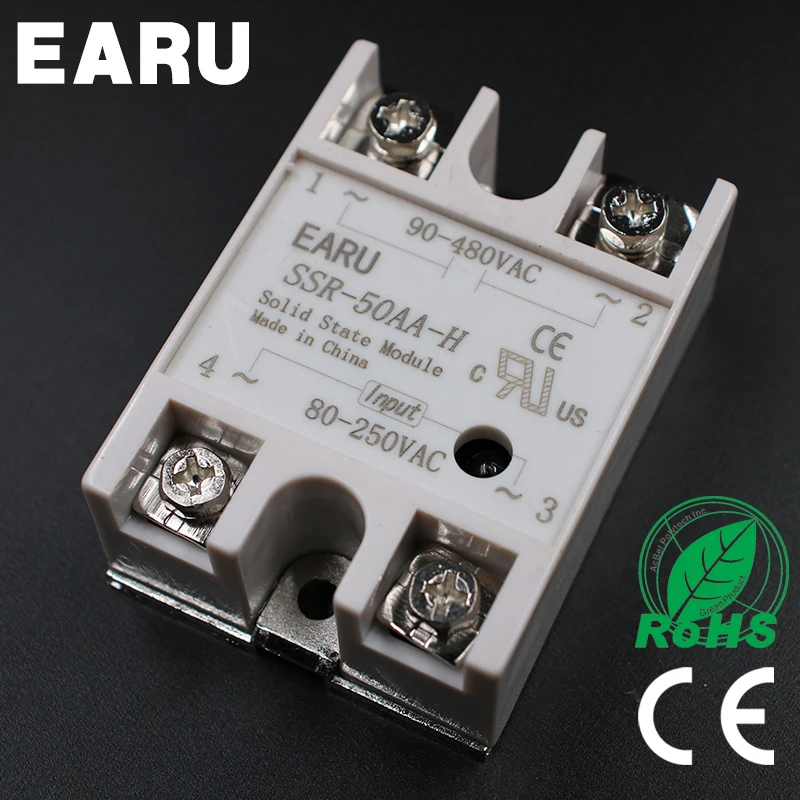 Solid State Relay SSR-50AA-H 50A 80-250V AC TO 90-480V AC SSR 50AA-H relay solid state Resistance Regulator
Solid State Relay SSR-50AA-H 50A 80-250V AC TO 90-480V AC SSR 50AA-H relay solid state Resistance Regulator