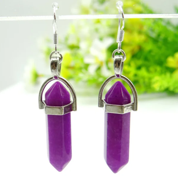 Hexagonal Column Reiki Natural Stone Bead Drop Earring Decoration Jewelry Piercing Women Gift Earrings charm Jewelry 1 Pair
Hexagonal Column Reiki Natural Stone Bead Drop Earring Decoration Jewelry Piercing Women Gift Earrings charm Jewelry 1 Pair