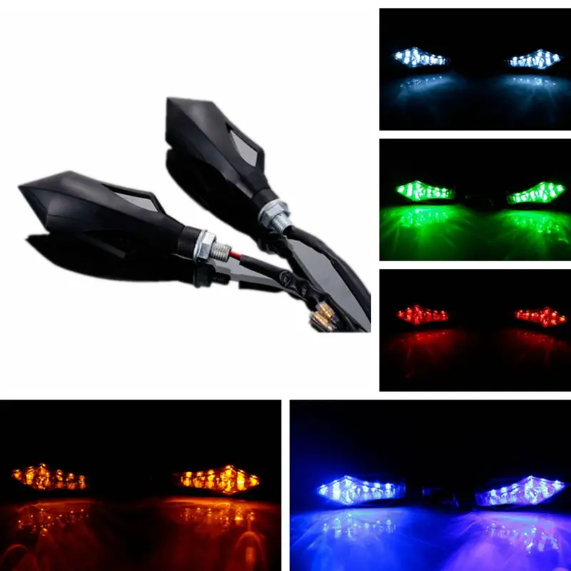 2pcs 12V Creative Design Sword Shaped Motorcycle 12 LED Turn signals Light Brake and Warning Lights / Light Color/ 5 Color
2pcs 12V Creative Design Sword Shaped Motorcycle 12 LED Turn signals Light Brake and Warning Lights / Light Color/ 5 Color