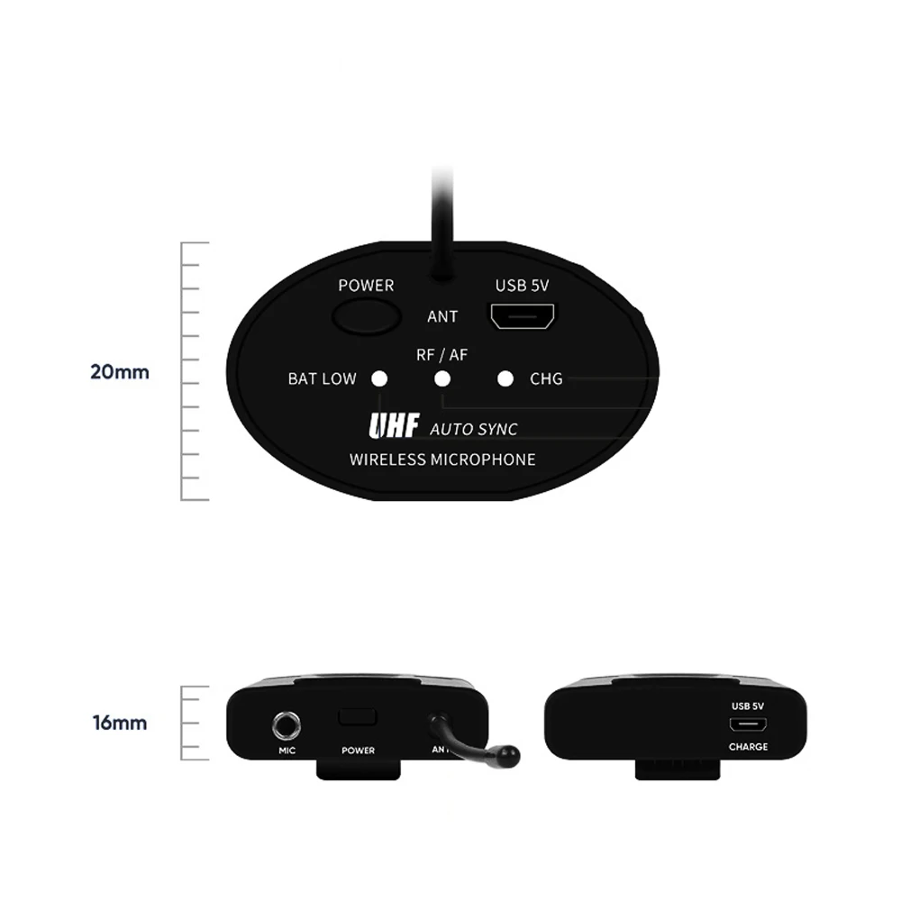 Portable Wireless Mini Receiver Headset Transmitter Lavalier Lapel Mic Teacher Presenter Microphone | Электроника