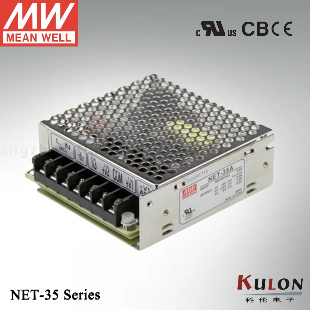 Оригинал Mean well NET-35D 36 5 Вт тройной выход в 24 12 В источник питания Meanwell - купить по