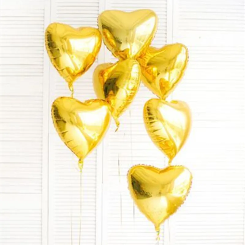 STARLZMU Wedding Decor 10PCS 18inch Rose Gold Heart Foil Balloons Gold Valentine's Day Helium Balloon Birthday Party Decorations
STARLZMU Wedding Decor 10PCS 18inch Rose Gold Heart Foil Balloons Gold Valentine's Day Helium Balloon Birthday Party Decorations