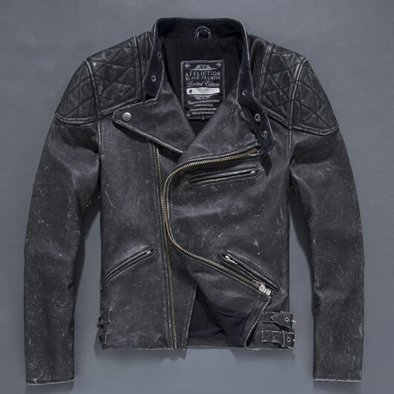 Free Shipping Plus Size Vintage Man Genuine Cow Leather Jackets,Skull Design Retro Man Genuine Leather Coat On Sale !
Free Shipping Plus Size Vintage Man Genuine Cow Leather Jackets,Skull Design Retro Man Genuine Leather Coat On Sale !