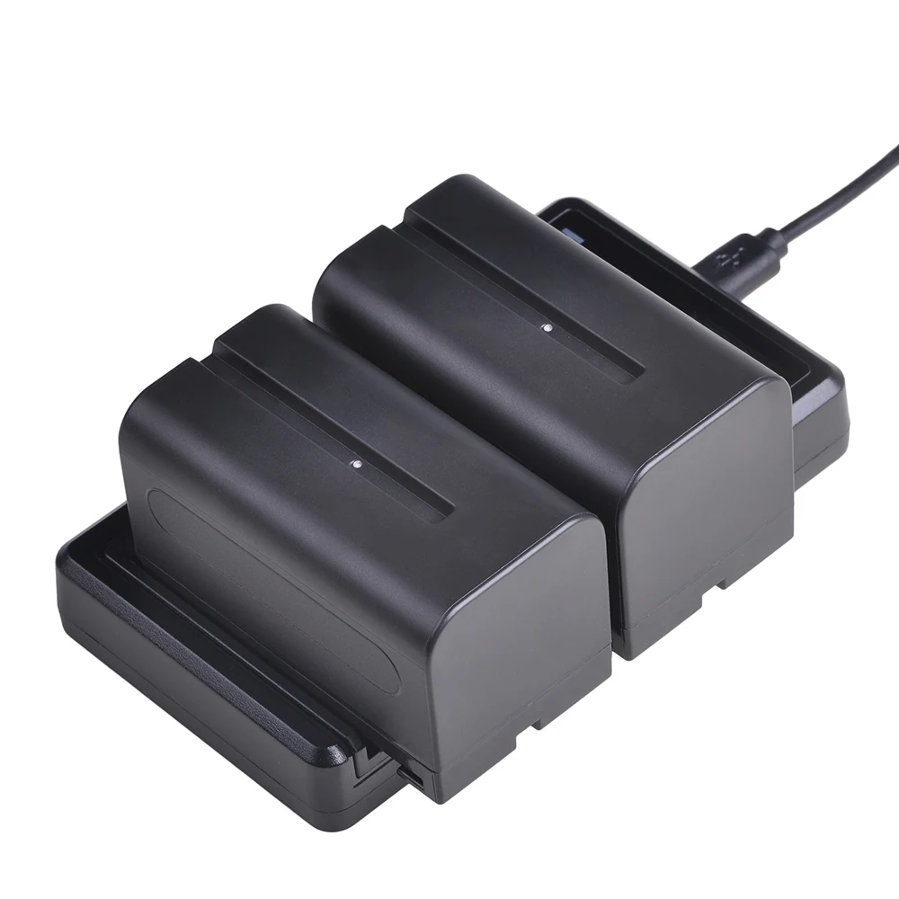 5200 мА/ч 2 шт. NP-F770 NP-F750 NP F770 np f750 NPF770 Батарейки + ЖК-дисплей USB Dual Зарядное устройство