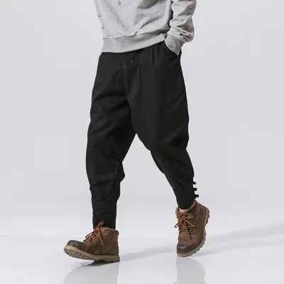 Autumn Men baggy Harem Pants Vintage Male Chinese Button Cross Trousers Winter drop Crotch Bloomers Punk style Sagging pants 701
Autumn Men baggy Harem Pants Vintage Male Chinese Button Cross Trousers Winter drop Crotch Bloomers Punk style Sagging pants 701