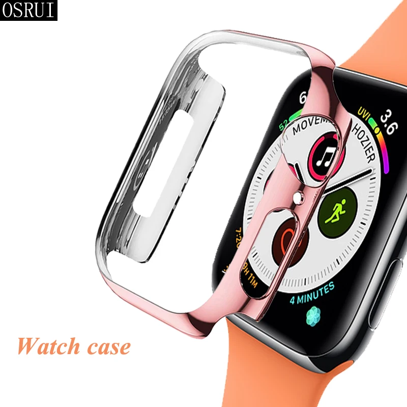 Защитный чехол для Apple Watch 44 мм 40 iwatch 4 ударопрочный с рамкой watch band|Ремешки часов| |