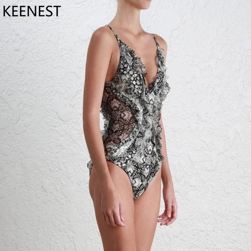KEENEST 2019 Deep V One Piece Swimsuit Push Up Swimwear Lace Sexy Women Monokini
KEENEST 2019 Deep V One Piece Swimsuit Push Up Swimwear Lace Sexy Women Monokini