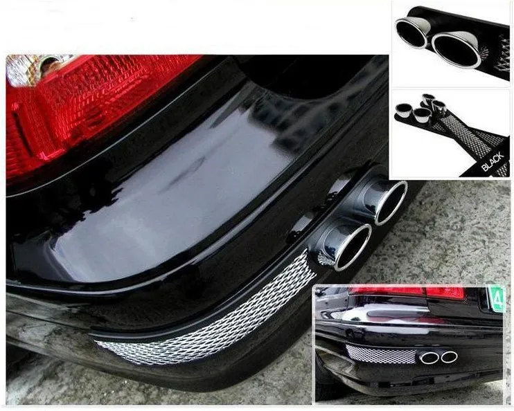 Auto Car Simulation Grid Chrome Double Cylinder Exhaust Tip Tail Pipe Rear Bumper Fender Decoration Sticker Car Accessories
Auto Car Simulation Grid Chrome Double Cylinder Exhaust Tip Tail Pipe Rear Bumper Fender Decoration Sticker Car Accessories