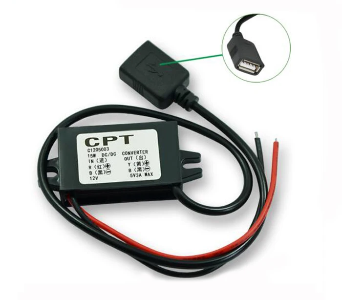 12V to 5V 3A USB Car Power Converter DC-DC Step-down Module Step-down Line Mobile Phone Charging
12V to 5V 3A USB Car Power Converter DC-DC Step-down Module Step-down Line Mobile Phone Charging