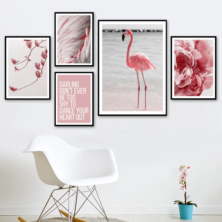 Pink Feather Flower Flamingo Quotes Wall Art Canvas Painting Landscape Nordic Posters And Prints Wall Pictures For Living Room
Pink Feather Flower Flamingo Quotes Wall Art Canvas Painting Landscape Nordic Posters And Prints Wall Pictures For Living Room