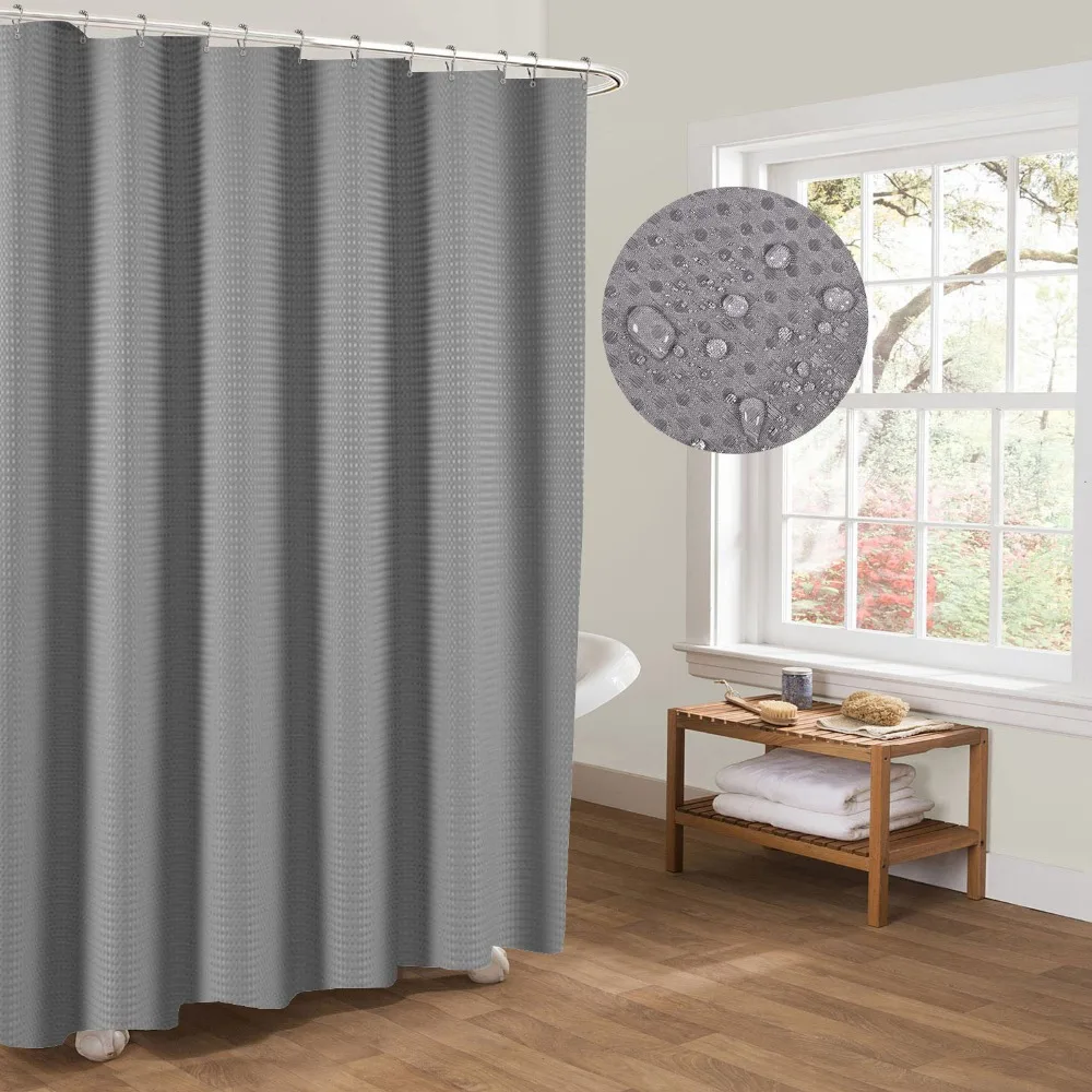 New Waffle Shower Curtains polyester European-style jacquard padded waterproof mildew shower curtain ring shower partition set
New Waffle Shower Curtains polyester European-style jacquard padded waterproof mildew shower curtain ring shower partition set