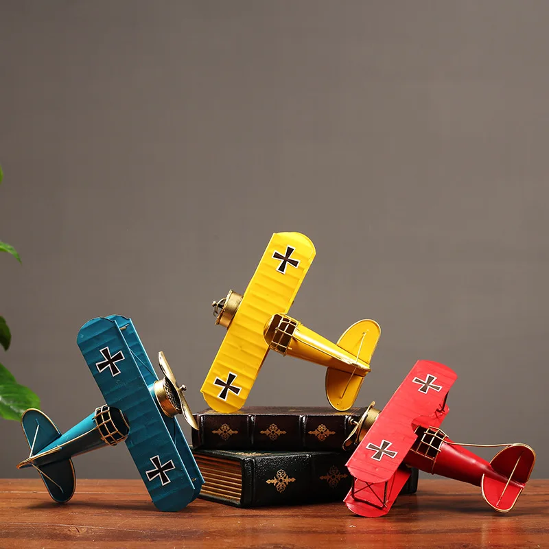Metal Handmade Crafts Aircraft Model Airplane Model Biplane Home Decor Furnishing Articles Retro and Nostalgic/Old Furniture
Metal Handmade Crafts Aircraft Model Airplane Model Biplane Home Decor Furnishing Articles Retro and Nostalgic/Old Furniture