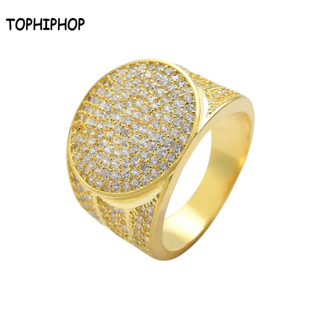 TOPHIPHOP Round Pave Zircon Men's Ring High-Quality Copper Hip-Hop Ring Is Used To Express Love and Give Gifts
TOPHIPHOP Round Pave Zircon Men's Ring High-Quality Copper Hip-Hop Ring Is Used To Express Love and Give Gifts