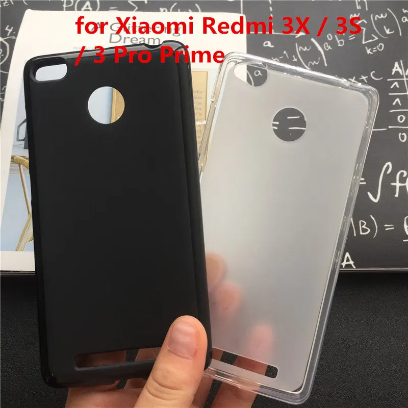 Мягкая силиконовая защитная задняя крышка чехлы для Xiaomi Redmi 3X / 3S 3 Pro Prime