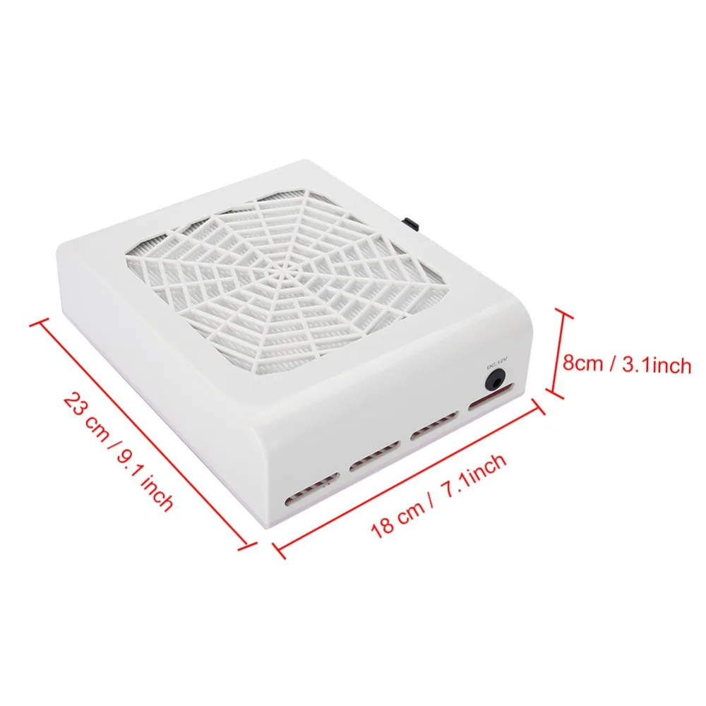 48W US Power Plug or EU Power Plug White Plastic Nail Art Salon Suction Dust Collector Vacuum Cleaner Machine UV Gel With HEPA
48W US Power Plug or EU Power Plug White Plastic Nail Art Salon Suction Dust Collector Vacuum Cleaner Machine UV Gel With HEPA