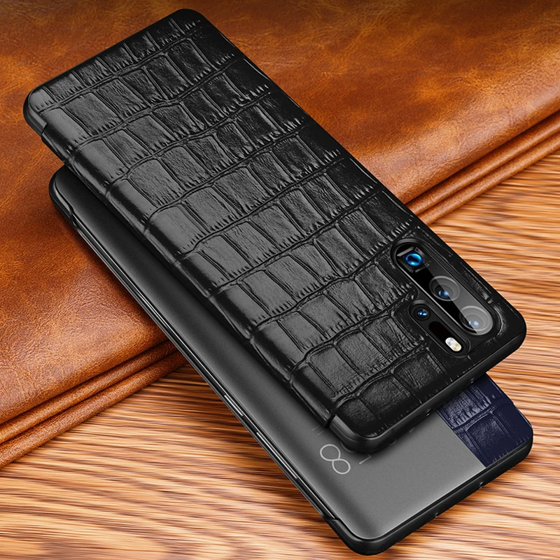 Роскошный умный флип-чехол с дисплеем для Huawei P30 Pro, тонкий чехол из натуральной крокодиловой кожи для Huawei P30/ P30 Pro, чехол
Роскошный умный флип-чехол с дисплеем для Huawei P30 Pro, тонкий чехол из натуральной крокодиловой кожи для Huawei P30/ P30 Pro, чехол