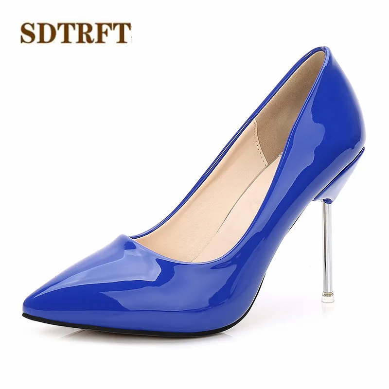 SDTRFT Plus:35-44 zapatos mujer Stiletto female Fashion OL 10cm thin high heels Shallow wedding shoes woman Pointed Toe pumps
SDTRFT Plus:35-44 zapatos mujer Stiletto female Fashion OL 10cm thin high heels Shallow wedding shoes woman Pointed Toe pumps