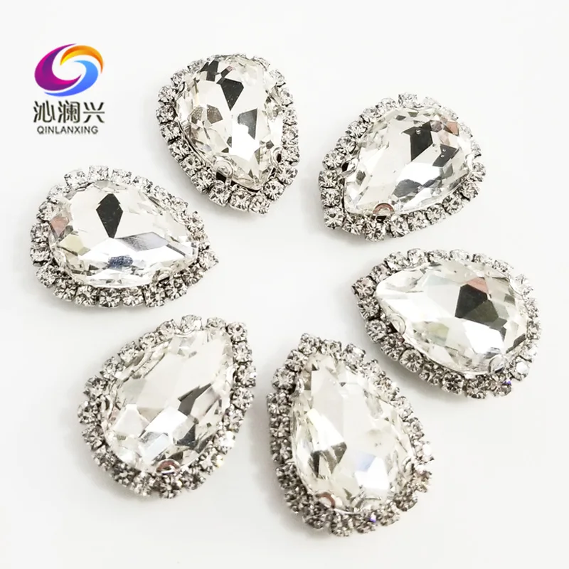 Factory Sales Top Grade Silver Bottom Glass Crystal Buckle,white Drop Shape Sew on Rhinestones,Diy/wedding Decoration
Factory Sales Top Grade Silver Bottom Glass Crystal Buckle,white Drop Shape Sew on Rhinestones,Diy/wedding Decoration