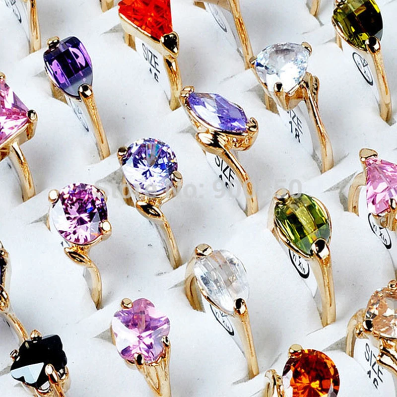 Wholesale 10Pcs/lot Multicolor Gold Color Crystal Rings for Men Women Austrian Crystal Rhinestone Wedding Rings Jewelry Lot
Wholesale 10Pcs/lot Multicolor Gold Color Crystal Rings for Men Women Austrian Crystal Rhinestone Wedding Rings Jewelry Lot