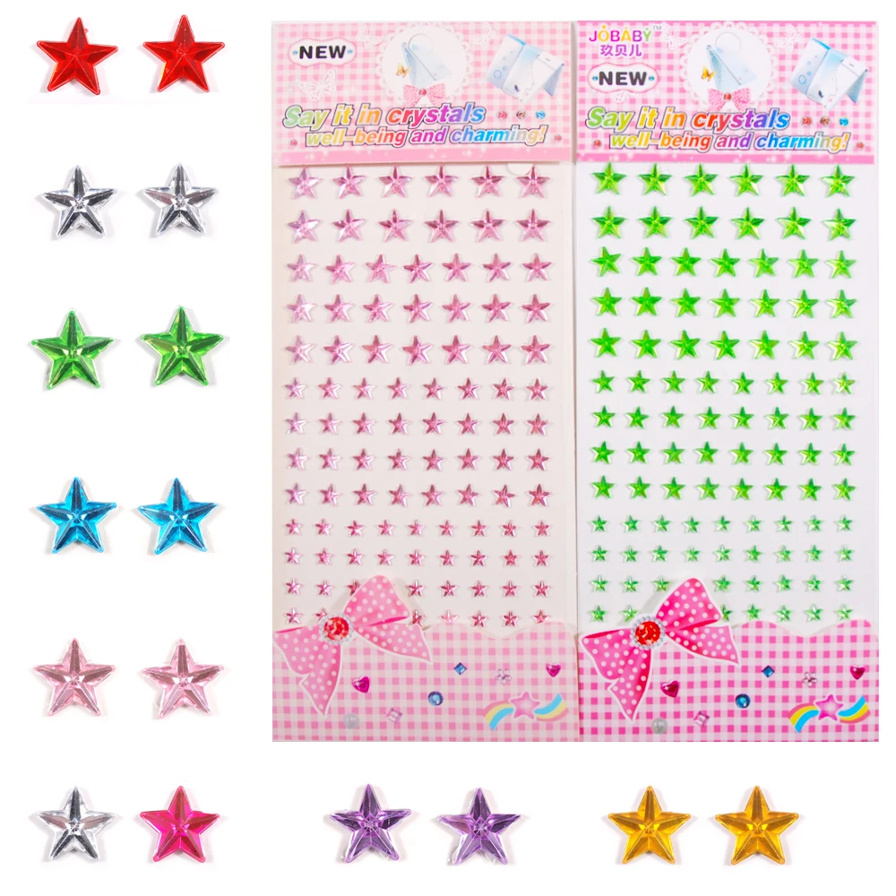 1 Sheet Multiple Colors Crystal Rhinestone Star Patches Self Adhesive Stickers for Scrapbook Craft Diamond Pentagram Sticker
1 Sheet Multiple Colors Crystal Rhinestone Star Patches Self Adhesive Stickers for Scrapbook Craft Diamond Pentagram Sticker