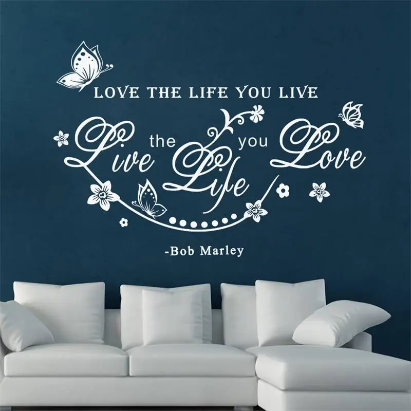 Live Life стикер на стены любовь виниловые обои для гостиной и спальни|decor wallpaper|quote wall