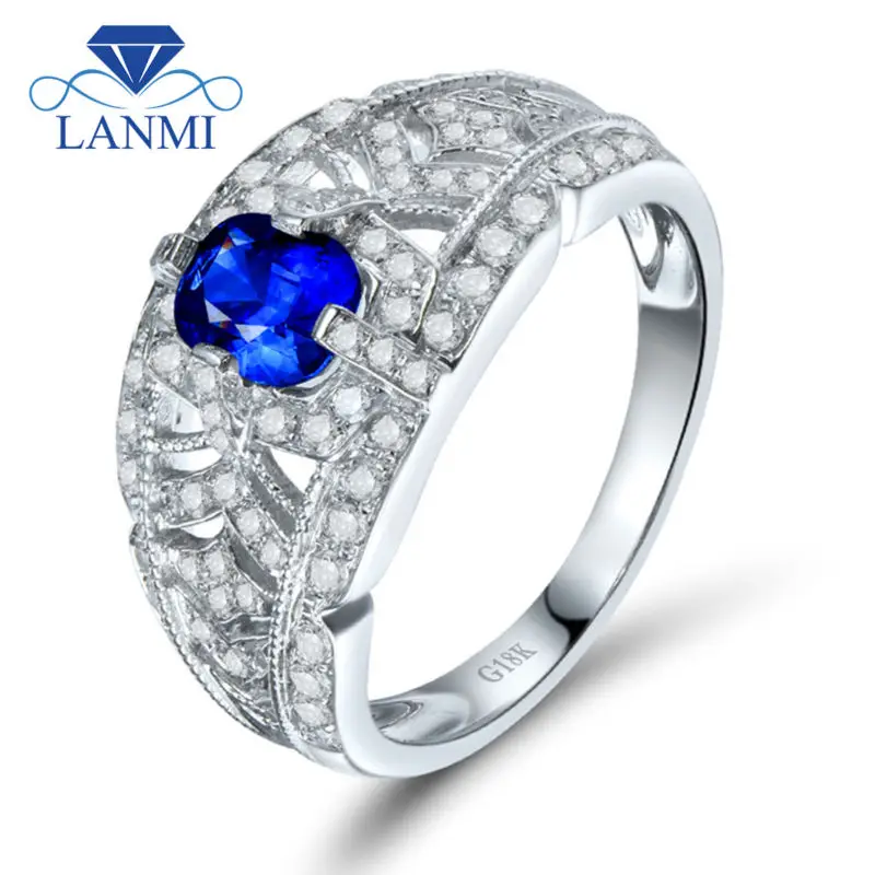 0.53 Carat Diamond Solid 18K White Gold Cushion 4x5mm Genuine Blue Sapphire Wedding Ring Gemstone Diamond Jewelry WU263
0.53 Carat Diamond Solid 18K White Gold Cushion 4x5mm Genuine Blue Sapphire Wedding Ring Gemstone Diamond Jewelry WU263