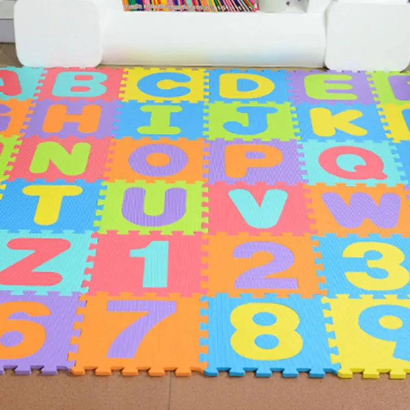 36Pcs/kit digital letter Pattern Foam Puzzle Kids Rug Carpet Split Joint EVA baby Play Mat Indoor Soft activity Puzzle Mats
36Pcs/kit digital letter Pattern Foam Puzzle Kids Rug Carpet Split Joint EVA baby Play Mat Indoor Soft activity Puzzle Mats
