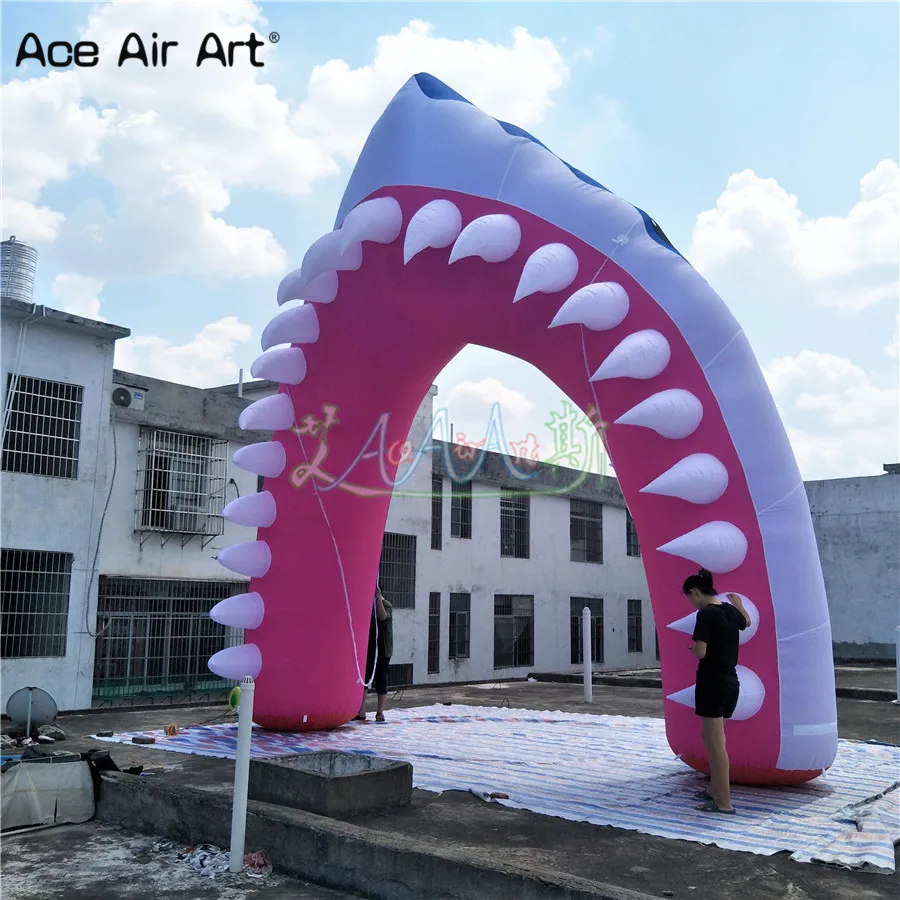Customized Giant Animal Head Arch Inflatable Shark Arch Air Shark Head Model Archway for Ocean Park
Customized Giant Animal Head Arch Inflatable Shark Arch Air Shark Head Model Archway for Ocean Park