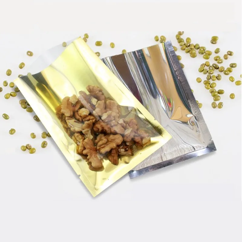 hot 100pcs 9x13cm Transparent-inside Gold Aluminum Foil bags, Flat Heat Seal Food packing bags, semi- transparent Gift pouches
hot 100pcs 9x13cm Transparent-inside Gold Aluminum Foil bags, Flat Heat Seal Food packing bags, semi- transparent Gift pouches
