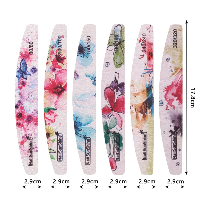 20pcs/lot Halfmoon Colorful Ink Nail Files 80/100/150/180/240/320 Sandpaper Sanding Buffer Set Professional Manicure Accessories
20pcs/lot Halfmoon Colorful Ink Nail Files 80/100/150/180/240/320 Sandpaper Sanding Buffer Set Professional Manicure Accessories