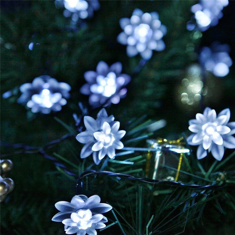Lotus Flower Solar Powered String Lights 4.8M 20LED Lights for Garden Chrismas Patio Wedding Party Bedroom Outdoor Decor
Lotus Flower Solar Powered String Lights 4.8M 20LED Lights for Garden Chrismas Patio Wedding Party Bedroom Outdoor Decor