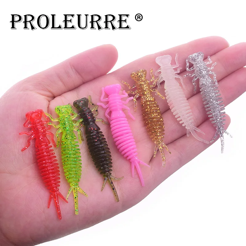 10 pcs/lot Larva Fishing Lures 55mm 1.2g Soft Plastic Lures Larva Freshwater Swimbaits Silicone Soft Bait Worm For Carp Fishing
10 pcs/lot Larva Fishing Lures 55mm 1.2g Soft Plastic Lures Larva Freshwater Swimbaits Silicone Soft Bait Worm For Carp Fishing