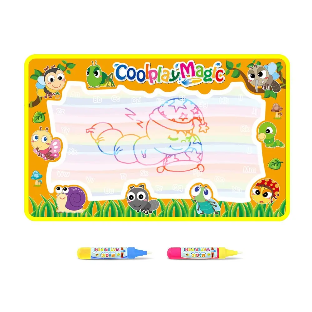 59*36CM Rainbow Magic Water Drawing Mat & 2 Pens Doodle Coloring Mat Painting Board Educational Toys for Kids Birthday Gift
59*36CM Rainbow Magic Water Drawing Mat & 2 Pens Doodle Coloring Mat Painting Board Educational Toys for Kids Birthday Gift