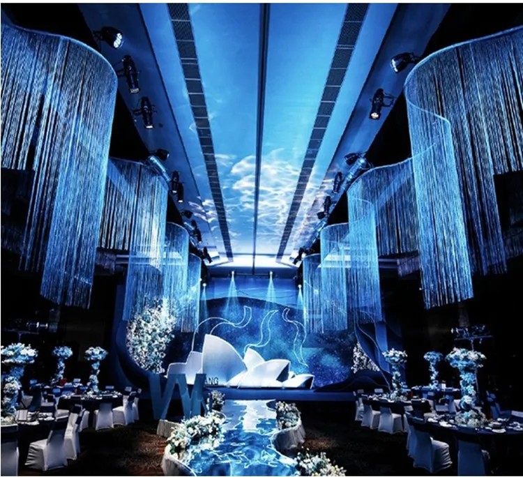 New Arrival Upscale Wedding Ceiling S-shaped Line Curtain Wedding Hanging Road Lead Decoration Props Supplies Free Shipping
New Arrival Upscale Wedding Ceiling S-shaped Line Curtain Wedding Hanging Road Lead Decoration Props Supplies Free Shipping