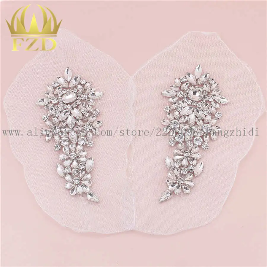 (20pairs) Wholesale Handmade Sewing Crystal Bridal Sash Rhinestone Applique for Garments Wedding Dress
(20pairs) Wholesale Handmade Sewing Crystal Bridal Sash Rhinestone Applique for Garments Wedding Dress