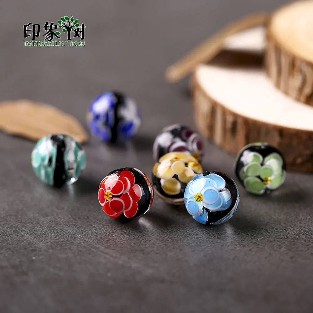 5Pcs 14mm Handmade Round Lampwork Glass Beads Color Murano Flower Beads For Women Necklace Bracelets Fit DIY Jewelry Making 1638
5Pcs 14mm Handmade Round Lampwork Glass Beads Color Murano Flower Beads For Women Necklace Bracelets Fit DIY Jewelry Making 1638