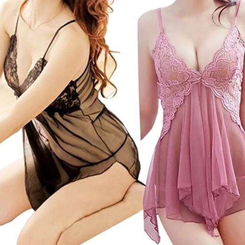 Women's Sexy Lingerie Thong Lace Underwear Babydoll Sleepwear G-string Sheer 6YUF
Women's Sexy Lingerie Thong Lace Underwear Babydoll Sleepwear G-string Sheer 6YUF