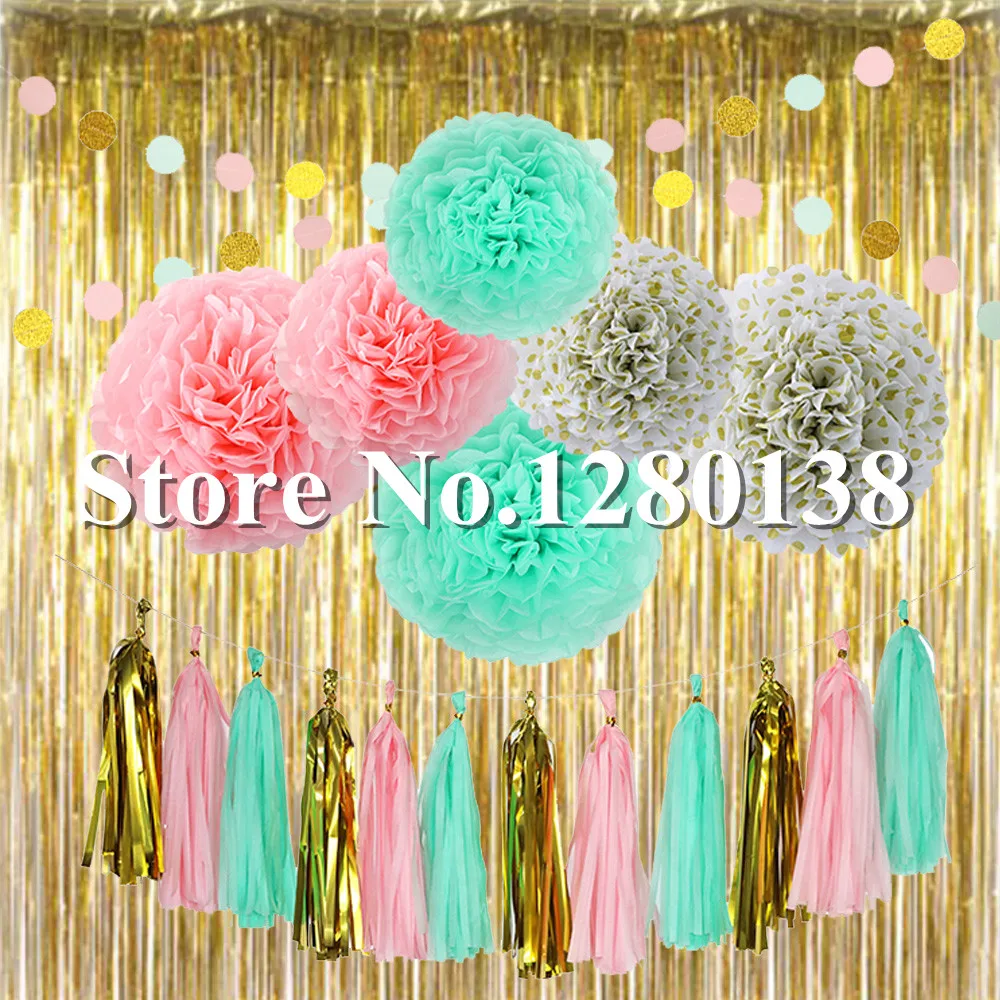 Party Decorations Gold Foil Curtain Balloon Tissue Paper Tassel Garland Pompoms Paper Banner FLags for Wedding Birthday Shower
Party Decorations Gold Foil Curtain Balloon Tissue Paper Tassel Garland Pompoms Paper Banner FLags for Wedding Birthday Shower