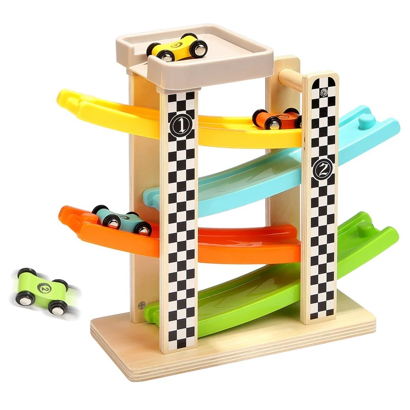 Wooden Track Car Toys Gliding Cars Race 4 layers Slider Ladder Slot Track Play set for Kids Turn back Ramp Car Racing Games
Wooden Track Car Toys Gliding Cars Race 4 layers Slider Ladder Slot Track Play set for Kids Turn back Ramp Car Racing Games