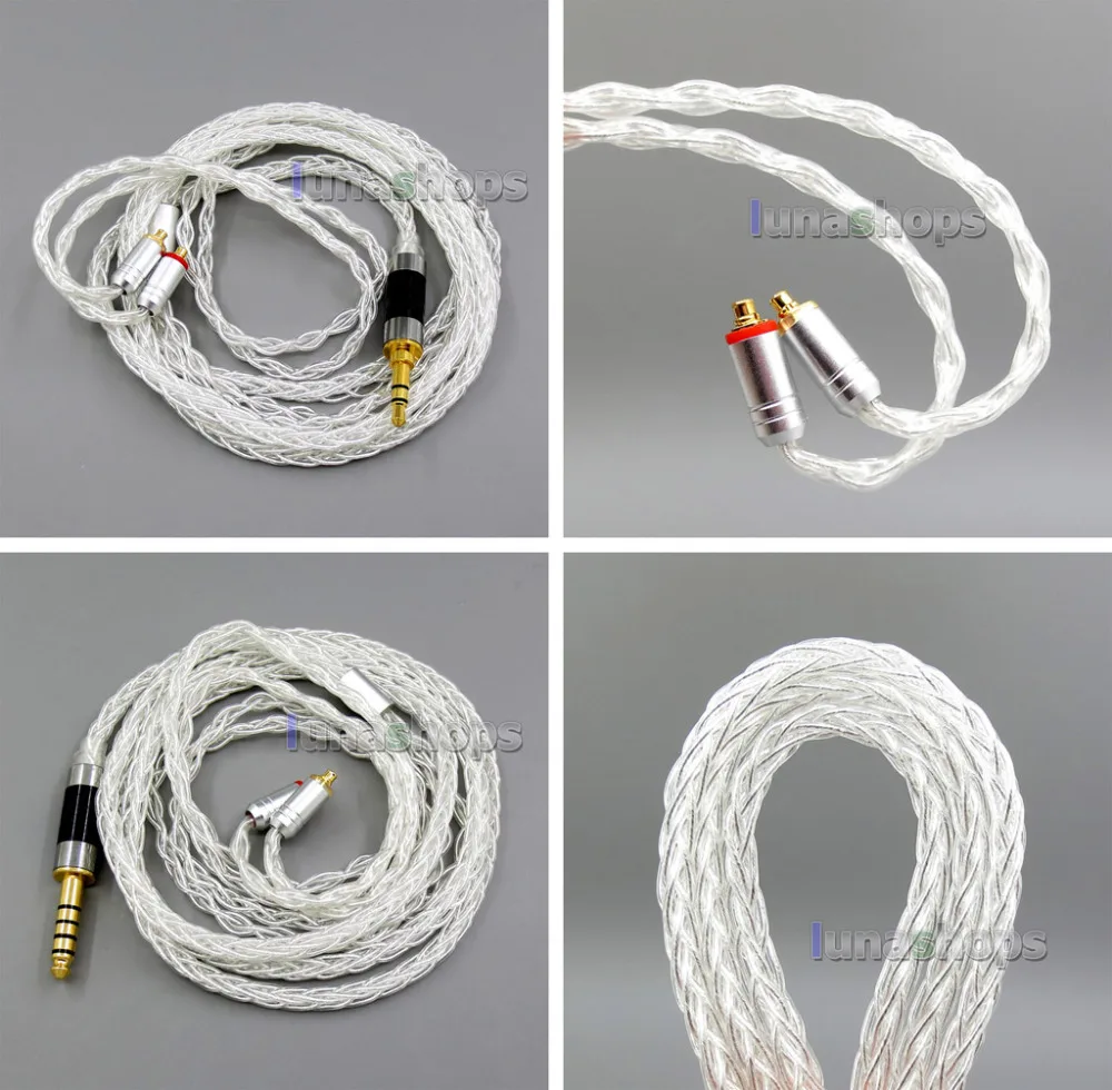 8 core 2.5mm 3.5mm 4.4mm Balanced MMCX Pure Silver Plated OCC Earphone Cable For Shure SE535 SE846 Se215 Custom 5 BA LN006040
8 core 2.5mm 3.5mm 4.4mm Balanced MMCX Pure Silver Plated OCC Earphone Cable For Shure SE535 SE846 Se215 Custom 5 BA LN006040