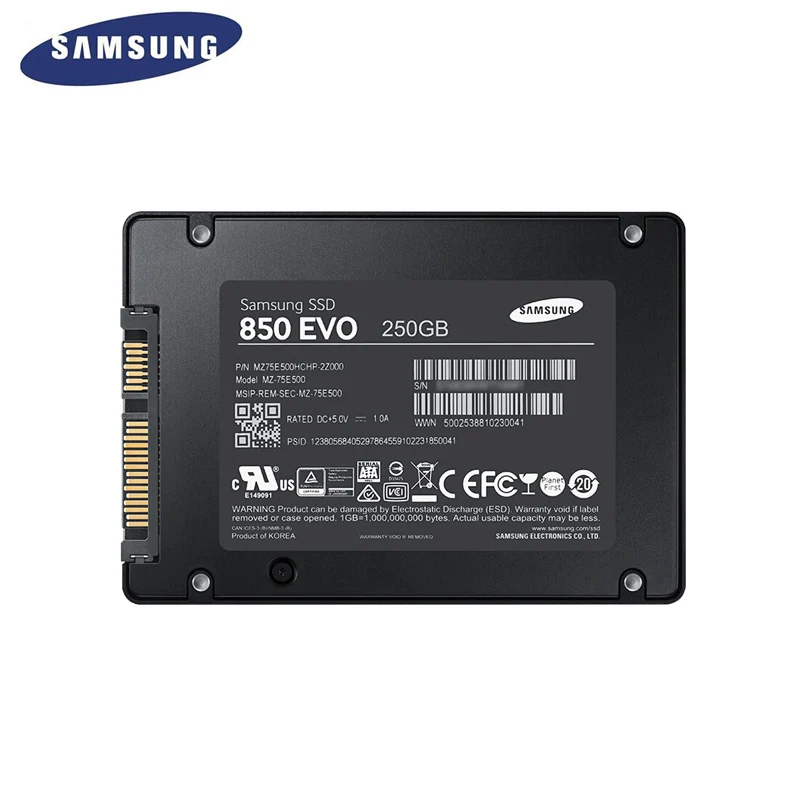 SAMSUNG SSD 850 EVO 120 ГБ 250 500 Внутренний твердотельный диск HD Жесткий SATA III 2 5 высокое