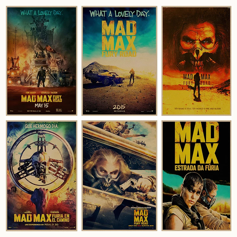 Mad Max movie retro Poster Retro Kraft Paper Bar Cafe Home Decor Painting Wall Sticker
Mad Max movie retro Poster Retro Kraft Paper Bar Cafe Home Decor Painting Wall Sticker