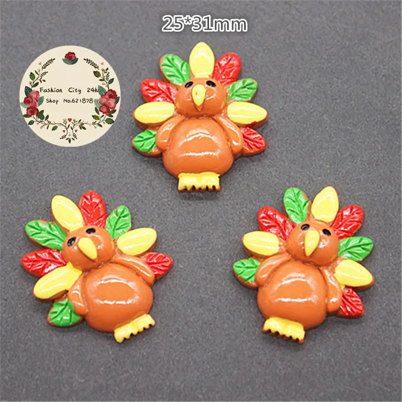 10pcs 25*31mm Cute Turkey Halloween Party Resin Flatbacks Cabochon DIY Crafts Making
10pcs 25*31mm Cute Turkey Halloween Party Resin Flatbacks Cabochon DIY Crafts Making