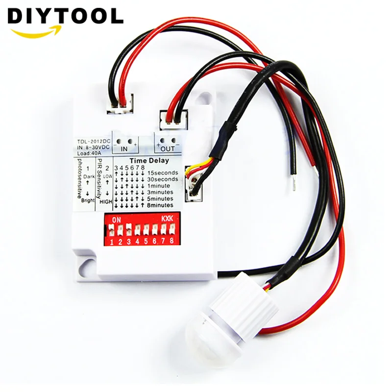 12V 24V 7-10M PIR Motion Sensor Switch IR Infrared Human Body Induction Sensor Detector Switch for LED Light Corridor Aisle Home
12V 24V 7-10M PIR Motion Sensor Switch IR Infrared Human Body Induction Sensor Detector Switch for LED Light Corridor Aisle Home
