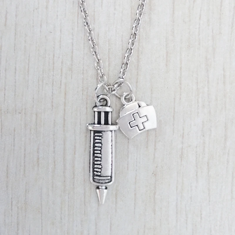 Quirky Necklace, Medicine Box Pendant Necklace, Cute Syringe, Doctor Toolbox, Healthcare Worker Necklace
Quirky Necklace, Medicine Box Pendant Necklace, Cute Syringe, Doctor Toolbox, Healthcare Worker Necklace