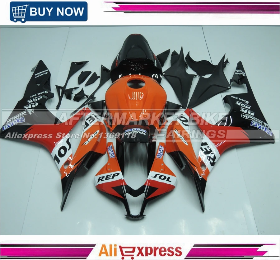 Repsol ABS plastic Bodyworks for Honda CBR600RR 2007 Injection 100% Fitting Fairing 2008
Repsol ABS plastic Bodyworks for Honda CBR600RR 2007 Injection 100% Fitting Fairing 2008